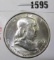 1956 Franklin Half Dollar, BU MS64+, value $30+
