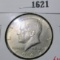 1969-D Kennedy Half Dollar, UNC, value $10+