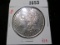 1881-S Morgan Silver Dollar, AU+, value $39+