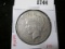 1927 Peace Silver Dollar, XF, value $42+