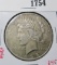 1935 Peace Silver Dollar, XF, value $45+