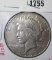 1935 Peace Silver Dollar, AU, value $50+