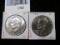 Pair of 2 Eisenhower Dollars, 1974 & 1974-D, both BU, value for pair $20+