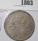 1893 Columbian Exposition Commemorative Half Dollar, AU toned, value $25+