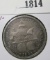 1893 Columbian Exposition Commemorative Half Dollar, AU/UNC toned, value $30+