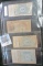 Group of 4 US military payment certificates, (MPCs), Series 472 5 Cents, Series 481 5 Cents, Series