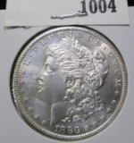 1880 S Morgan Silver Dollar, Semi-prooflike.