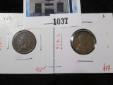Pair of 1909 Cents - 1909 IHC G, 1909 VDB Lincoln F, value for pair $29+