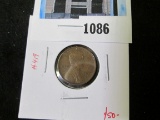 1911-D Lincoln Cent, XF, TOUGH grade to locate for date, value $50+