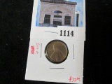 1918-S Lincoln Cent, AU, value $32+
