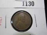 1922-D Lincoln Cent, F, value $25+