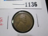 1923-S Lincoln Cent, VF, value $12+