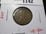 1926-S Lincoln Cent, VG/F, low mintage semi-key date, VG value $10, F value $13