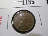 1933-D Lincoln Cent, XF, value $12+