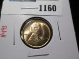 1937 Lincoln Cent, BU RED, value $10+