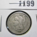 1865 3 Cent Nickel, VG, value $20+