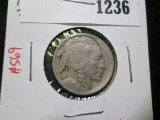 1913 Type 1 MOUND Buffalo Nickel, VF+, value $20+