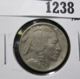 1913 Type 1 MOUND Buffalo Nickel, VF/XF, value $20-$25+