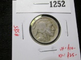 1924 Buffalo Nickel, VF/XF, VF value $10, XF value $25