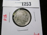 1924-D Buffalo Nickel, VG, value $12+