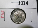 1941 Mercury Dime, BU MS65+ toned, value $30+