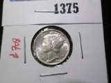 1942 Mercury Dime, BU, value $12+