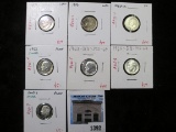 Group of 7 Silver Roosevelt Dimes, 1960-D, 1963, 1964 BU; 1955, 1956 circ; 1962, 2009-S PROOF, group