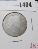 1905 Barber Quarter, better date, G obv, AG rev, value $15+