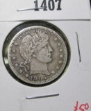 1905 Barber Quarter, better date, F, value $50+
