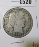 1915-s Barber Half Dollar, F FULL LIBERTY, value $45+