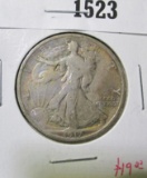1917 Walking Liberty Half Dollar, VG toned, value $19+