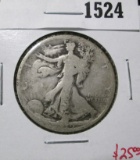 1919 Walking Liberty Half Dollar, G, value $25+