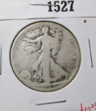 1927-S Walking Liberty Half Dollar, AG/G, value $13+