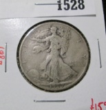1927-S Walking Liberty Half Dollar, VG, value $15+