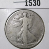 1929-S Walking Liberty Half Dollar, G, value $12+