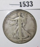 1933-S Walking Liberty Half Dollar, VG/F, value $15+