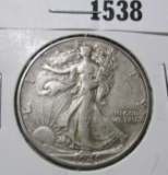 1940 Walking Liberty Half Dollar, XF, value $18+