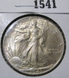 1941 Walking Liberty Half Dollar, BU toned, value $50+