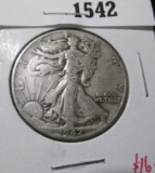 1942 Walking Liberty Half Dollar, VF, value $16+