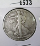 1946 Walking Liberty Half Dollar, VF, value $16+