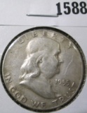 1955 Franklin Half Dollar, circ, value $18+