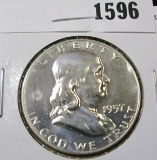 1957 Franklin Half Dollar, PROOF, value $28+