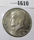 1966 Kennedy Half Dollar, BU, value $10+