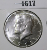 1968-D Kennedy Half Dollar, BU, value $10+
