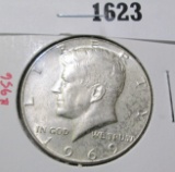 1969-D Kennedy Half Dollar, BU, value $10+