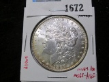 1887 Morgan Silver Dollar, BU toned, MS64 value $80, MS65 value $165