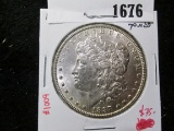 1887 Morgan Silver Dollar, BU toned, value $75+