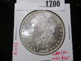 1904-O Morgan Silver Dollar, BU, MS64 value $80, MS65 value $165