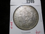 1921 Morgan Silver Dollar, AU, value $35+