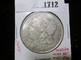 1921 Morgan Silver Dollar, BU MS63 value $50, MS64 value $65, MS65 value $160